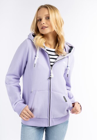 Schmuddelwedda Sweatjacke in Lila: Vorderseite
