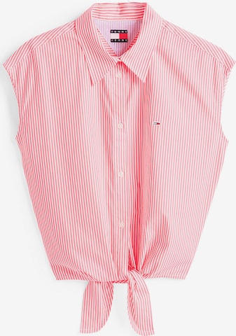 Chemisier Tommy Jeans en rouge : devant