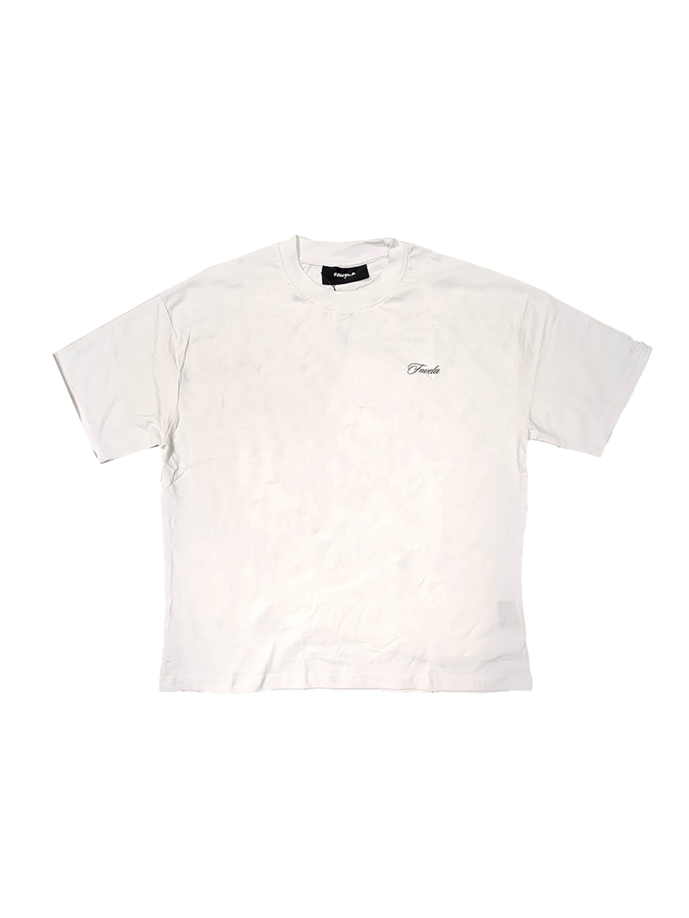 FAVELA Shirt 'Lifetime Storys' in White: front