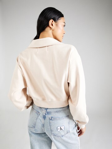 Sweat-shirt Calvin Klein Jeans en beige