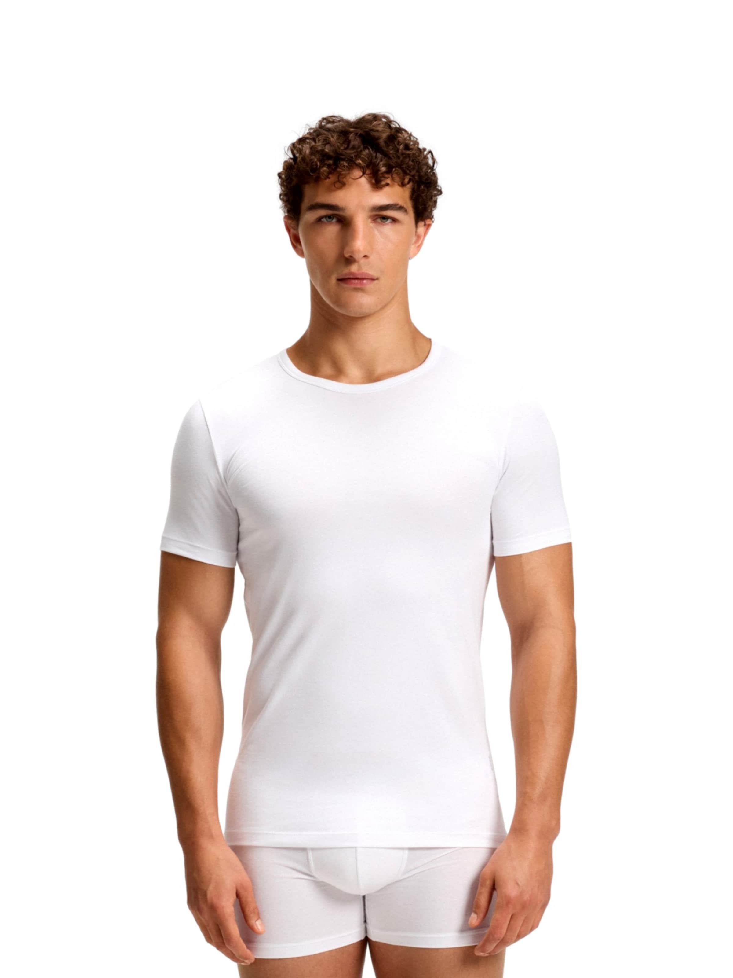 BOSS - Camiseta térmica 'Modern' en blanco: frente
