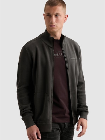 PME Legend Overgangsjakke 'Sweat jacket with zipper closure and high collar' i grå: forside