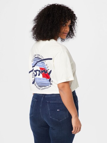 T-shirt Tommy Jeans Curve en blanc