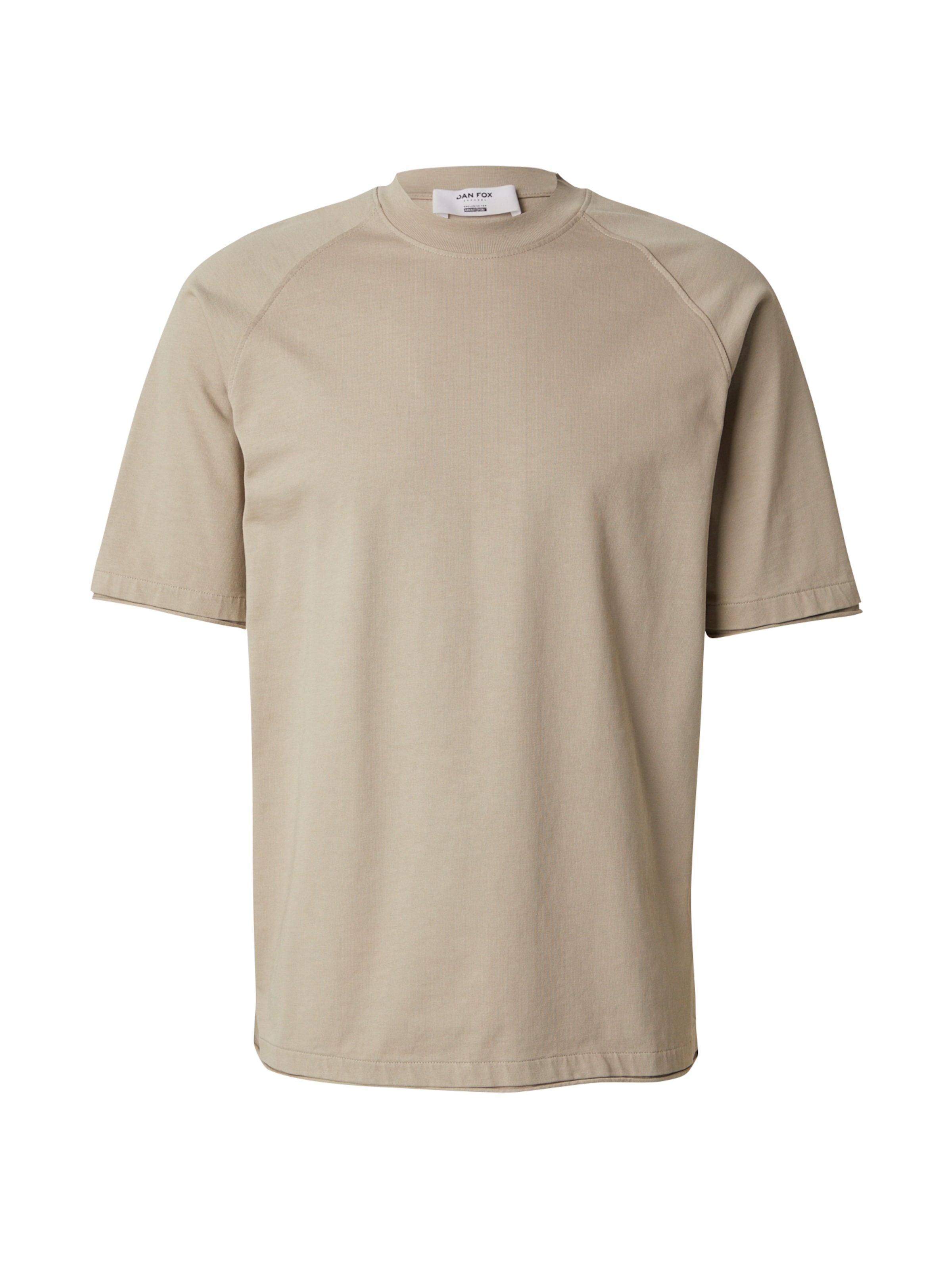 DAN FOX APPAREL T-Shirt 'Rafael' in Beige: Vorderseite