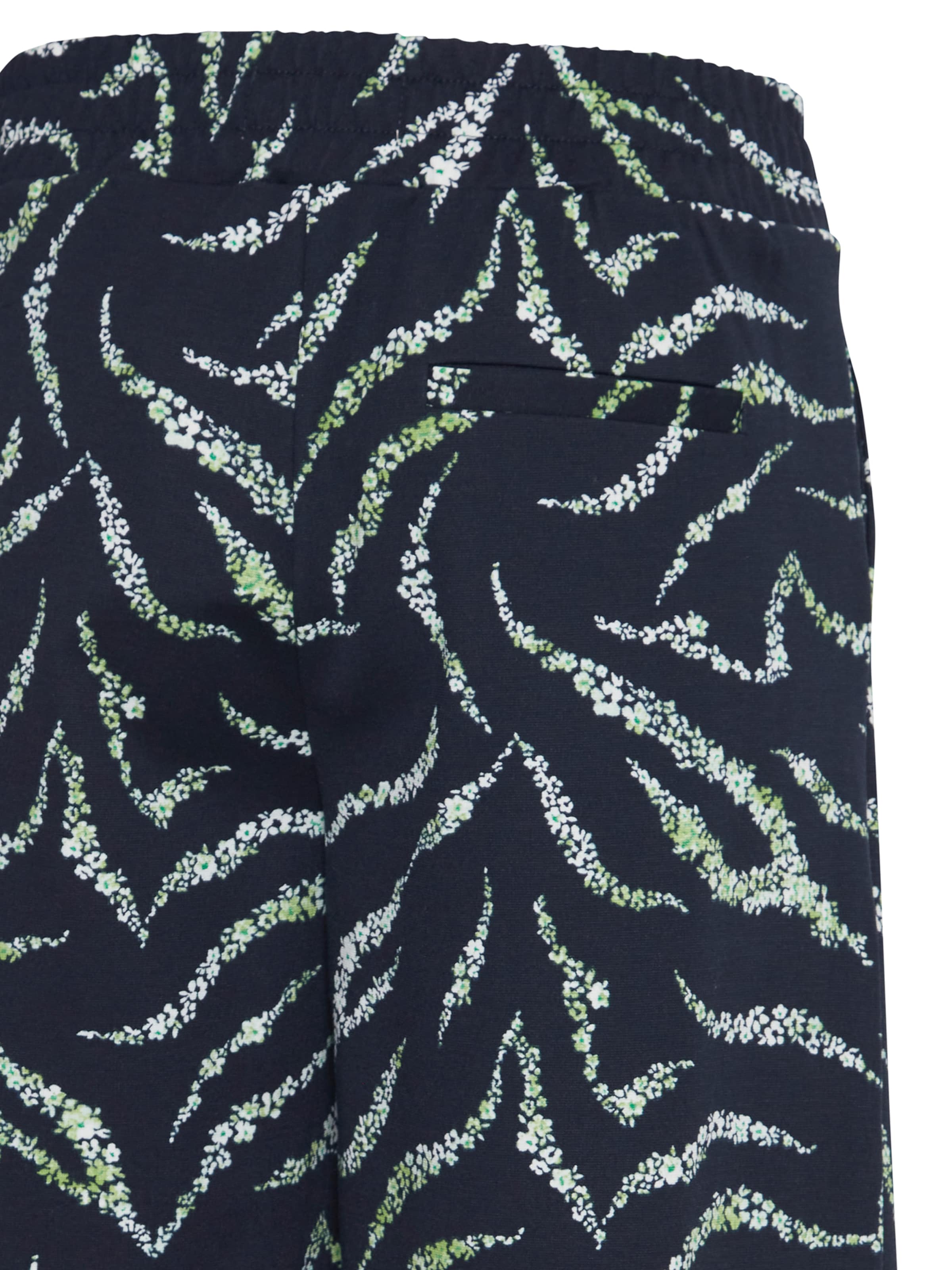 ICHI Wide Leg Hose 'IHKate' in Blau