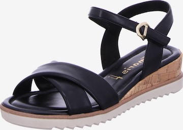 TAMARIS Sandals in Black: front