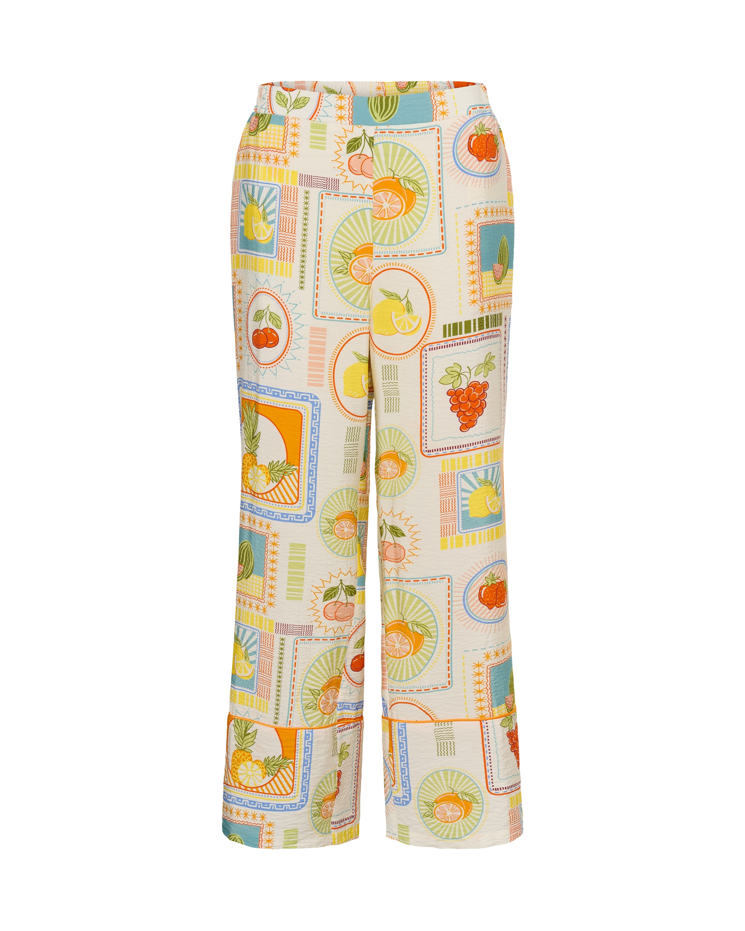 CULTURE Loose fit Pants in Mixed colors: front