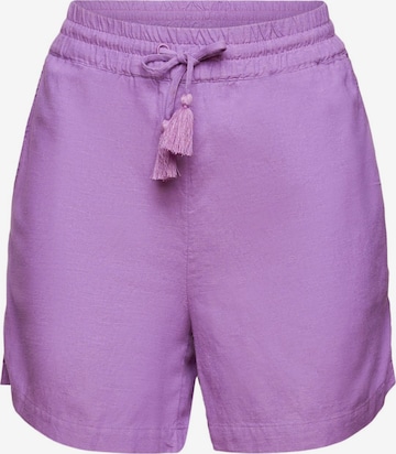 Pantalon ESPRIT en violet : devant