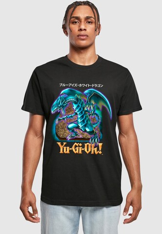 Merchcode T-Shirt 'Yu-Gi-Oh! - Dragon' in Schwarz: Vorderseite