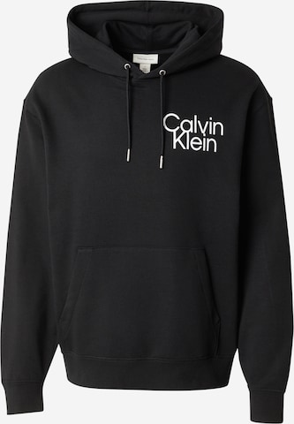 Calvin KleinSweater majica - crna boja: prednji dio