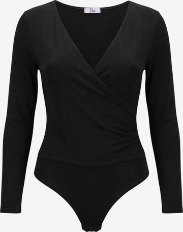 Body a maglietta 'Body Cotone Incrociato 25310' di I AM in nero: frontale
