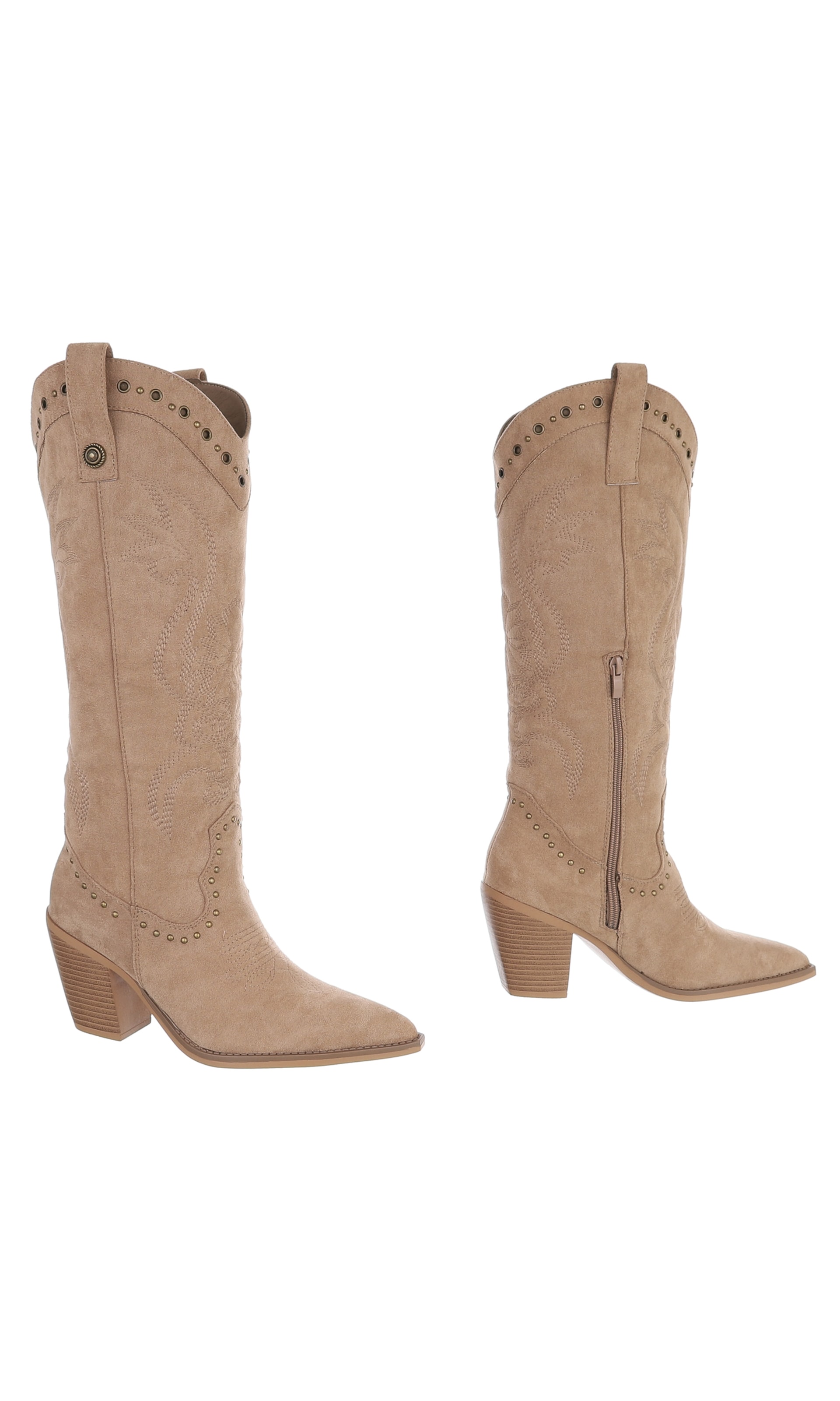 Ital-Design Cowboy Boots in Brown