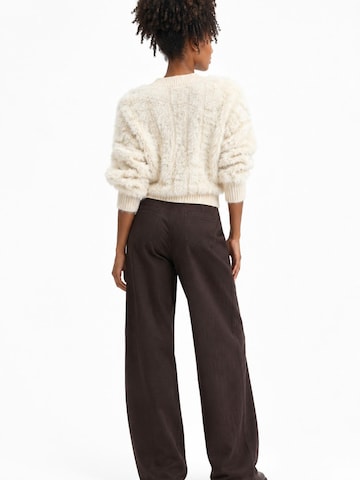 Pullover extra large di Fulgor in beige