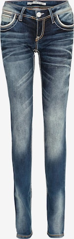CIPO & BAXX Slimfit Jeans 'Nancy' in Blauw: voorkant