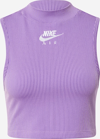 Nike Sportswear Top in Purple: front