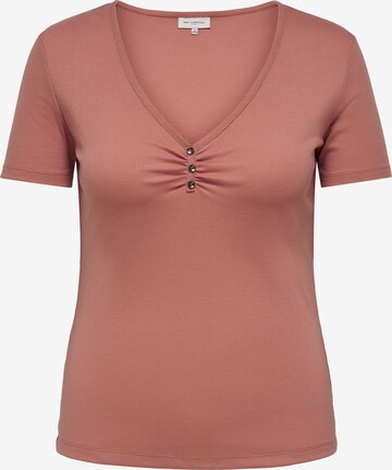 T-shirt 'Tine' ONLY Carmakoma en rose : devant