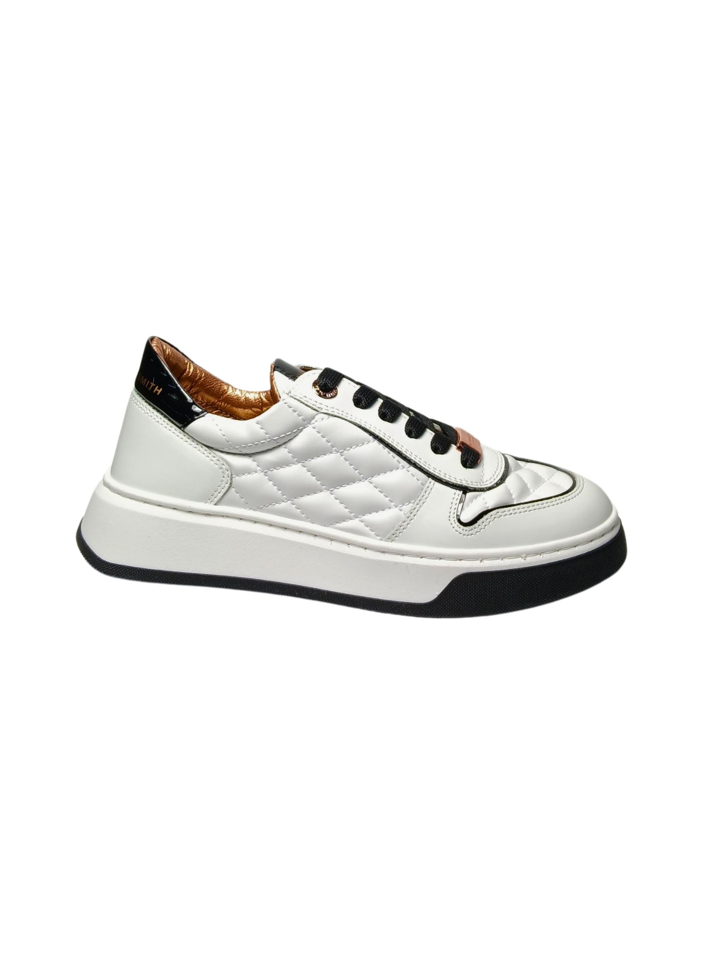 Sneaker bassa di Alexander Smith in bianco: frontale