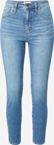 Skinny Jeans de la Madewell pe albastru: față