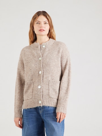 Freequent Knit Cardigan 'LOUISA' in Beige: front