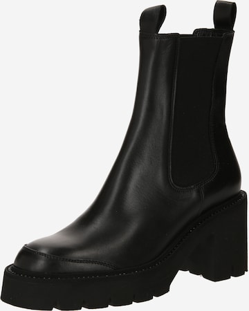 Chelsea Boots 'Glossy' Kennel & Schmenger en noir : devant