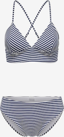 ONLY Triangel Bikini in Blauw: voorkant