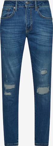 Coupe slim Jean Superdry en bleu : devant