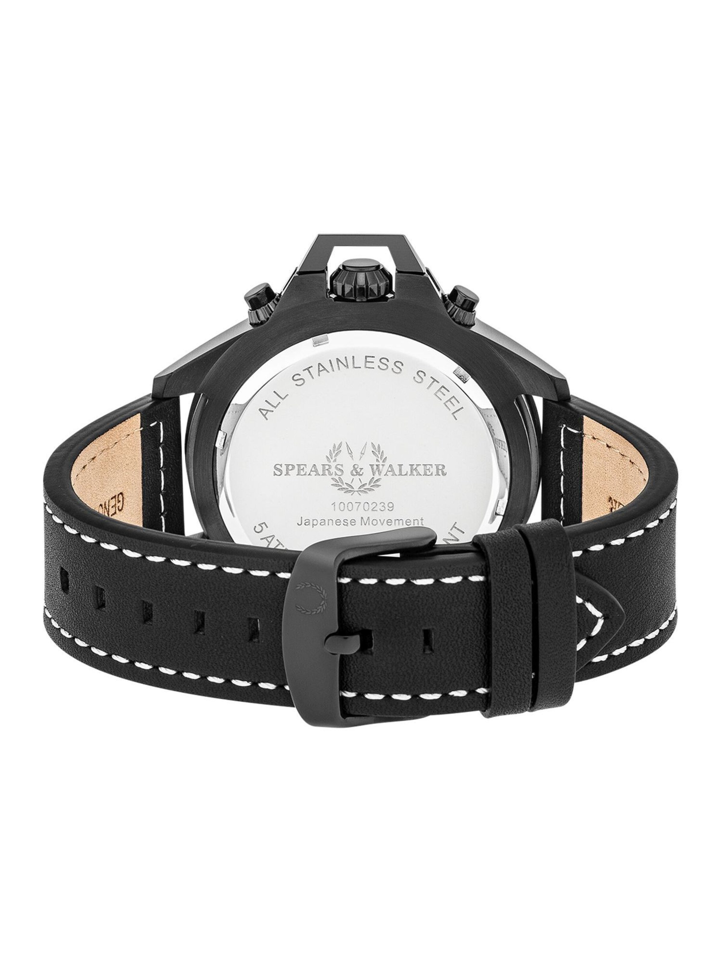 Orologio analogico di Spears & Walker in nero