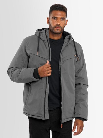 Alessandro Salvarini Winter Jacket in Grey: front