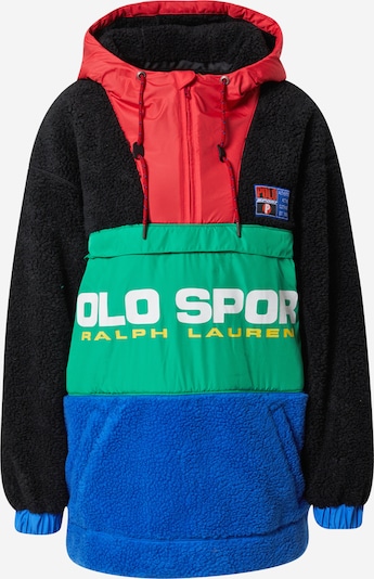 Megztinis be užsegimo iš Polo Ralph Lauren, spalva – mėlyna / žalia / raudona / juoda, Prekių apžvalga