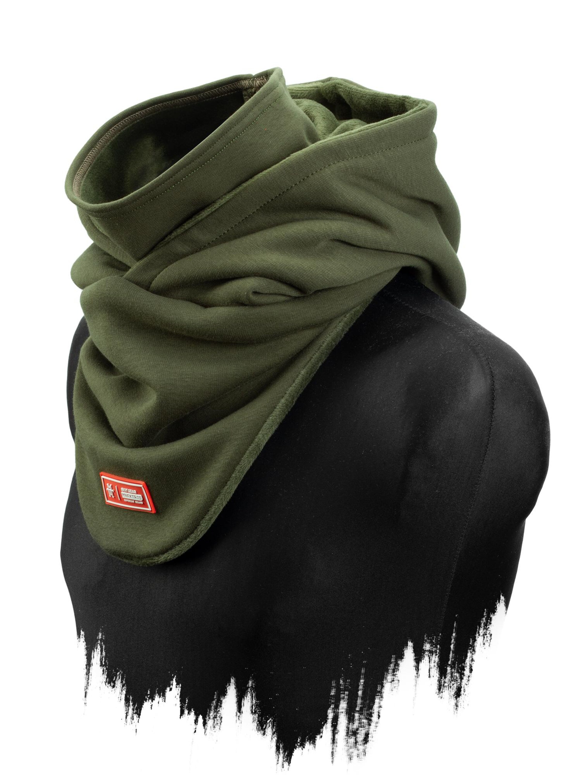 Manufaktur13 Scarf 'Hooded Loop' in Green