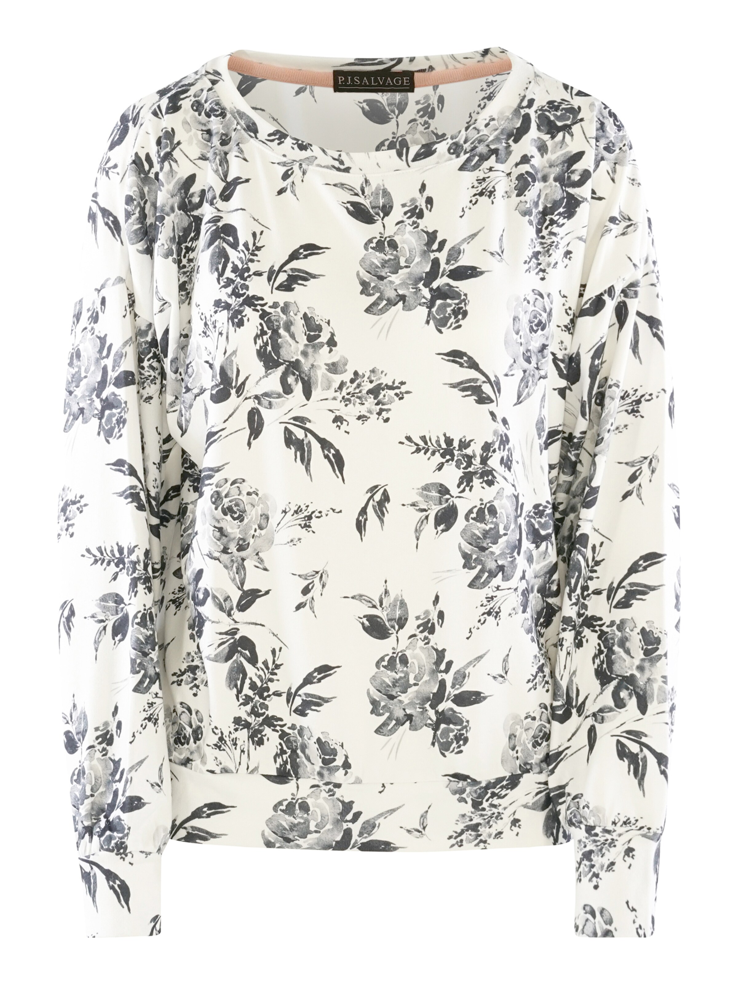 PJ Salvage - Camiseta para dormir en blanco: frente