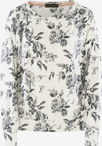 PJ Salvage Pajama Shirt in White: front