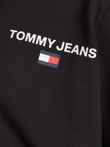 Tommy Jeans Plus - Casaco em moletão em preto