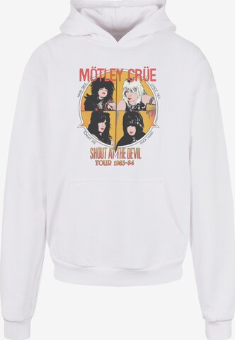 Merchcode Sweatshirt 'Motley Crue - SATD' in Weiß: predná strana