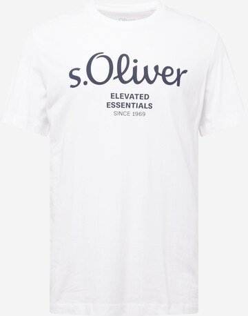 Tricou de la s.Oliver pe alb: față