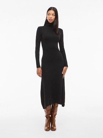 VILA Kootud kleit 'VIAMARIA', värv must