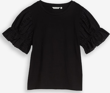 T-shirt TOM TAILOR DENIM en noir : devant