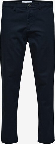 Pantalon chino 'New Miles' SELECTED HOMME en bleu : devant