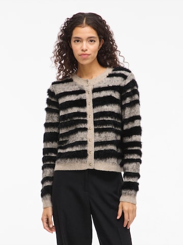 VILA Πλεκτή ζακέτα 'VIAlda' σε μπεζ: μπροστά