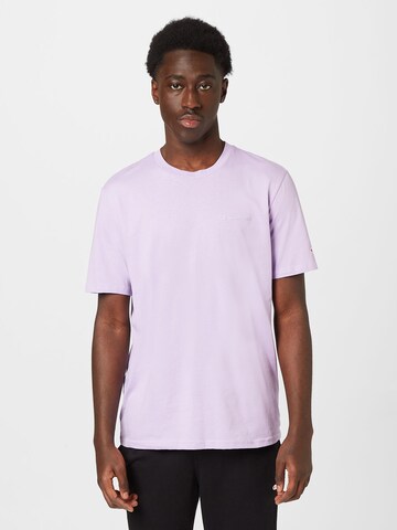Champion Authentic Athletic Apparel T-Shirt in Lila: Vorderseite