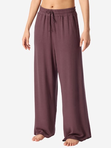 Pantalon de pyjama ' Mix Relax ' SCHIESSER en marron : devant