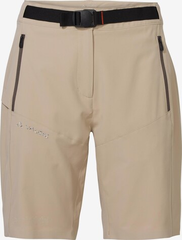 VAUDE Regular Outdoor Pants 'Elope' in Beige: front