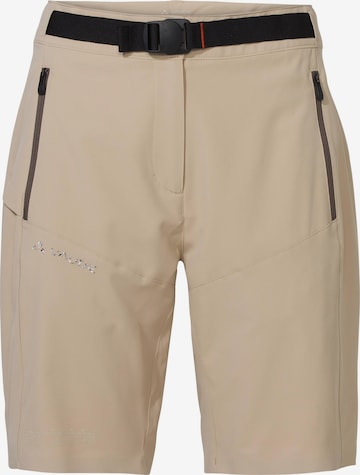 VAUDE Regular Athletic Pants 'Elope' in Beige: front