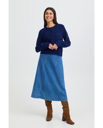 Fransa Knit cardigan 'ELLIS CAR 2' in Blue