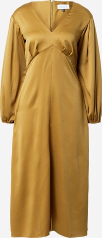 Closet London Dress in Bronze: front