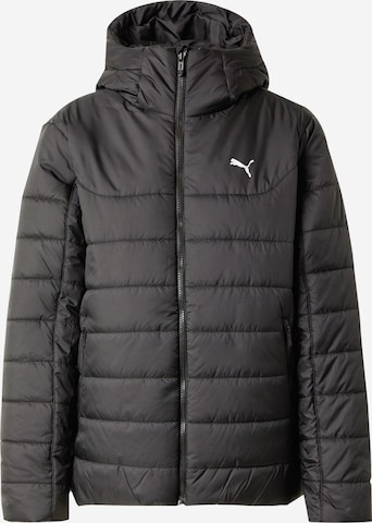 Veste de sport 'ESS' PUMA en noir : devant
