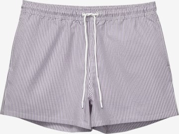Șorturi de baie de la Pull&Bear pe mov: față