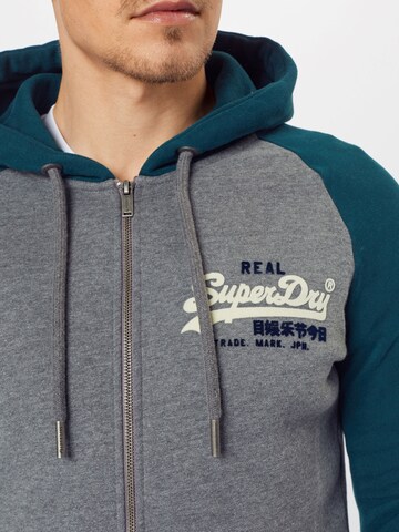 Superdry Sweatjacke in Grau