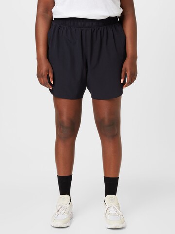 UNDER ARMOUR - Loosefit Calças de desporto em preto: frente