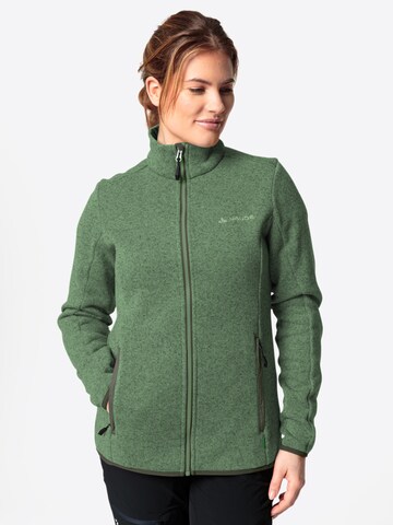 VAUDE Functionele fleece jas 'W Rienza J IV' in Groen: voorkant